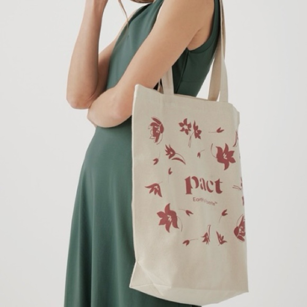 Pact Organic Cotton Tote Bag NWOT